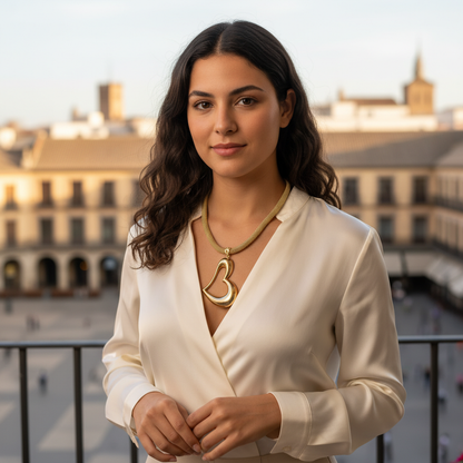 10K Gold 18Inch Heart Necklace