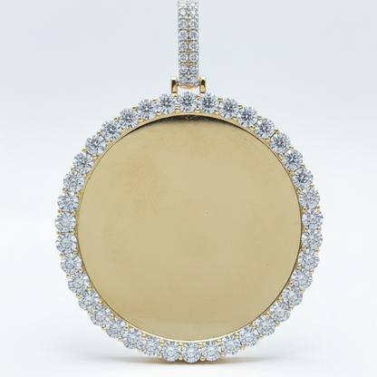 10K Gold  2.10 CTW  Diamond Round Memory Charm/Pendant
