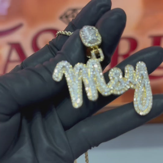 Customizable Your Diamond Name Pendant