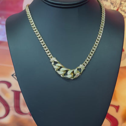 10K Gold 6mm 18Inch Fancy Necklace