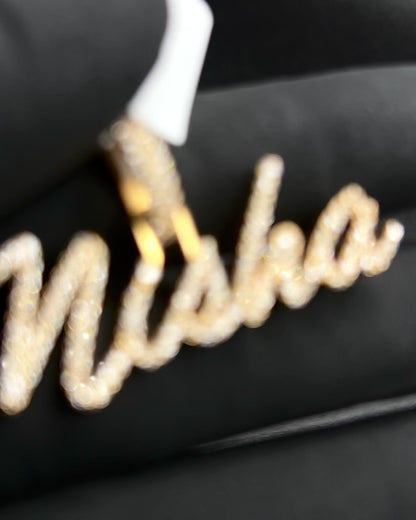 Customized Diamond Name Plate