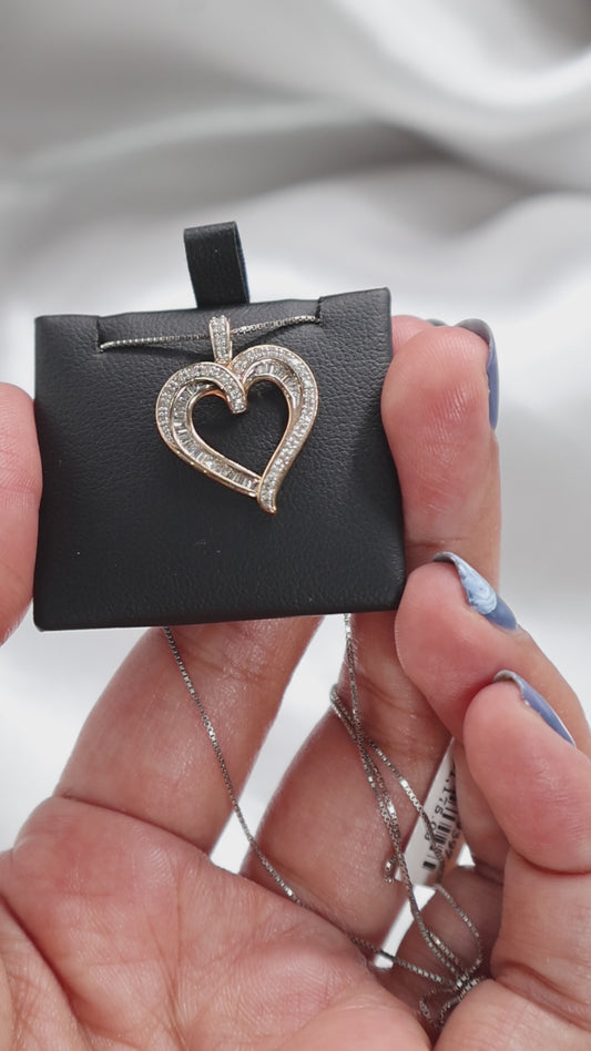 10K Gold 0.33Ct Diamond Heart