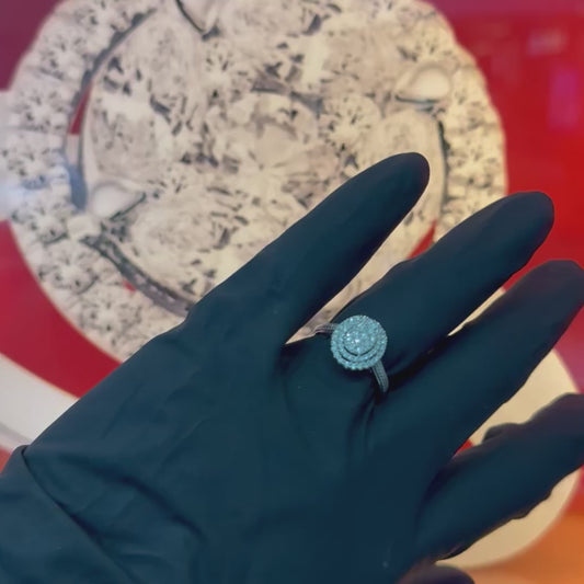 10K White Gold 0.50Ctw Diamond Ring