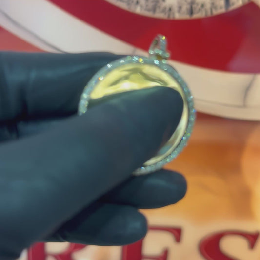 10K Gold 1.15Ctw Diamond Memory Charm