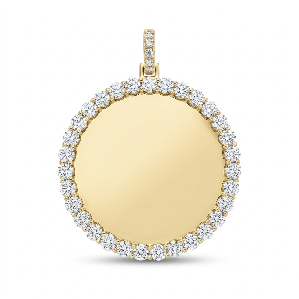 Round memory charm product image